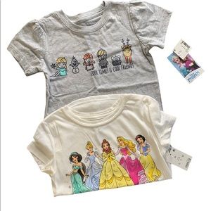 Disney Tees bundle Sz 5T girls NWT